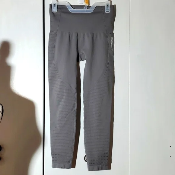 Gym Shark| Gray Leggings Workout Wear Lounge Wear Womens Athleisure Sz.M - Picture 1 of 4